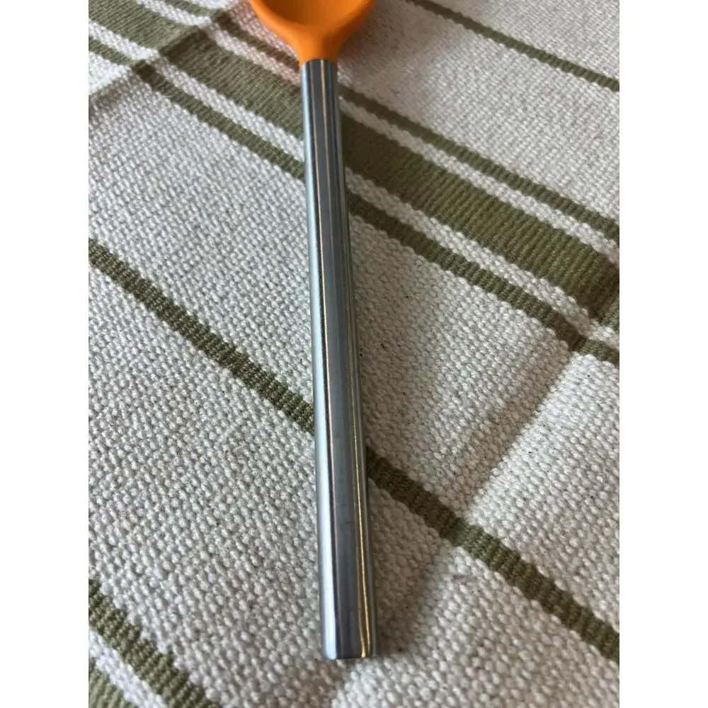 Tovolo 12 Inch Silicone And Stainless Steel Mixing Spoon In‎ Orange And Silver